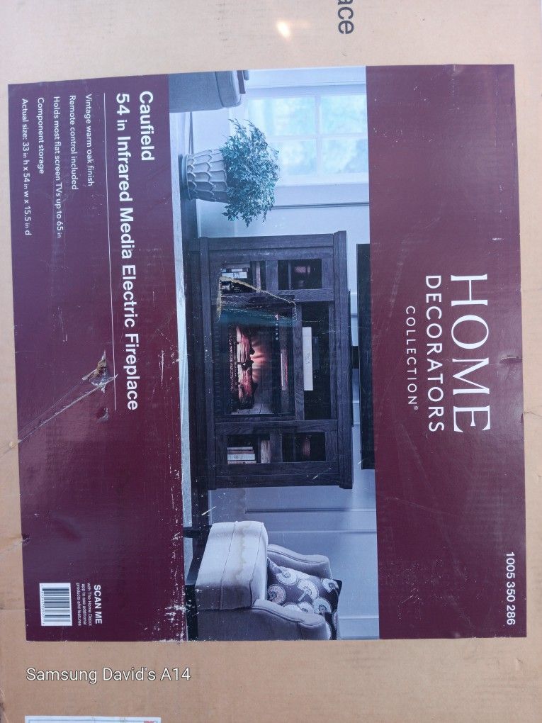 Brand NEW 54" Infrared Media Electric Fireplace