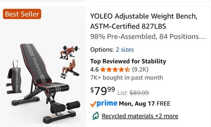 Adjustable Weight Bench