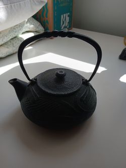 BLACK IRON TEAPOT