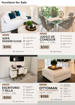 Sofa comedor escritorio ottoman