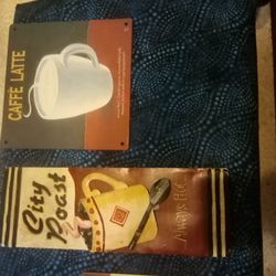 Three New Metal Coffee Signs