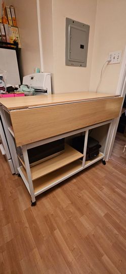 Kitchen Island / Cart with Drop Leaf Extension