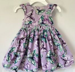 Pumpkin Patch Girl’s Dress Butterfly Pattern Sz 18 months