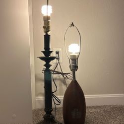2 Beautiful Vintage Lamp Bases 
