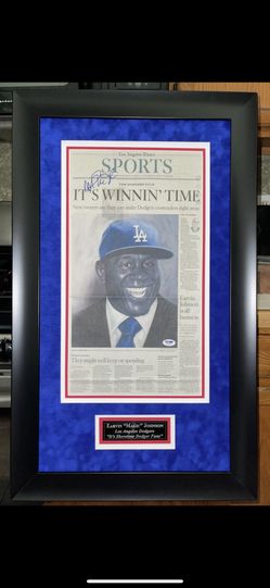 Custom Frame. Signed Photo. Autograph