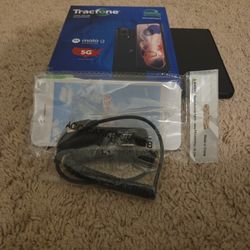 BRAND NEW moto g power 5g mobile prepaid phone with case car charger