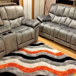 Fall blowout sale. Barcelona reclining sofa and loveseat set now only $899. Easy finance option. Same day delivery.