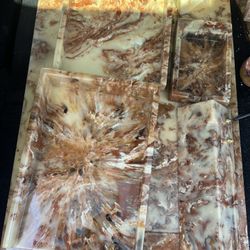 Marble Executive Desk Set