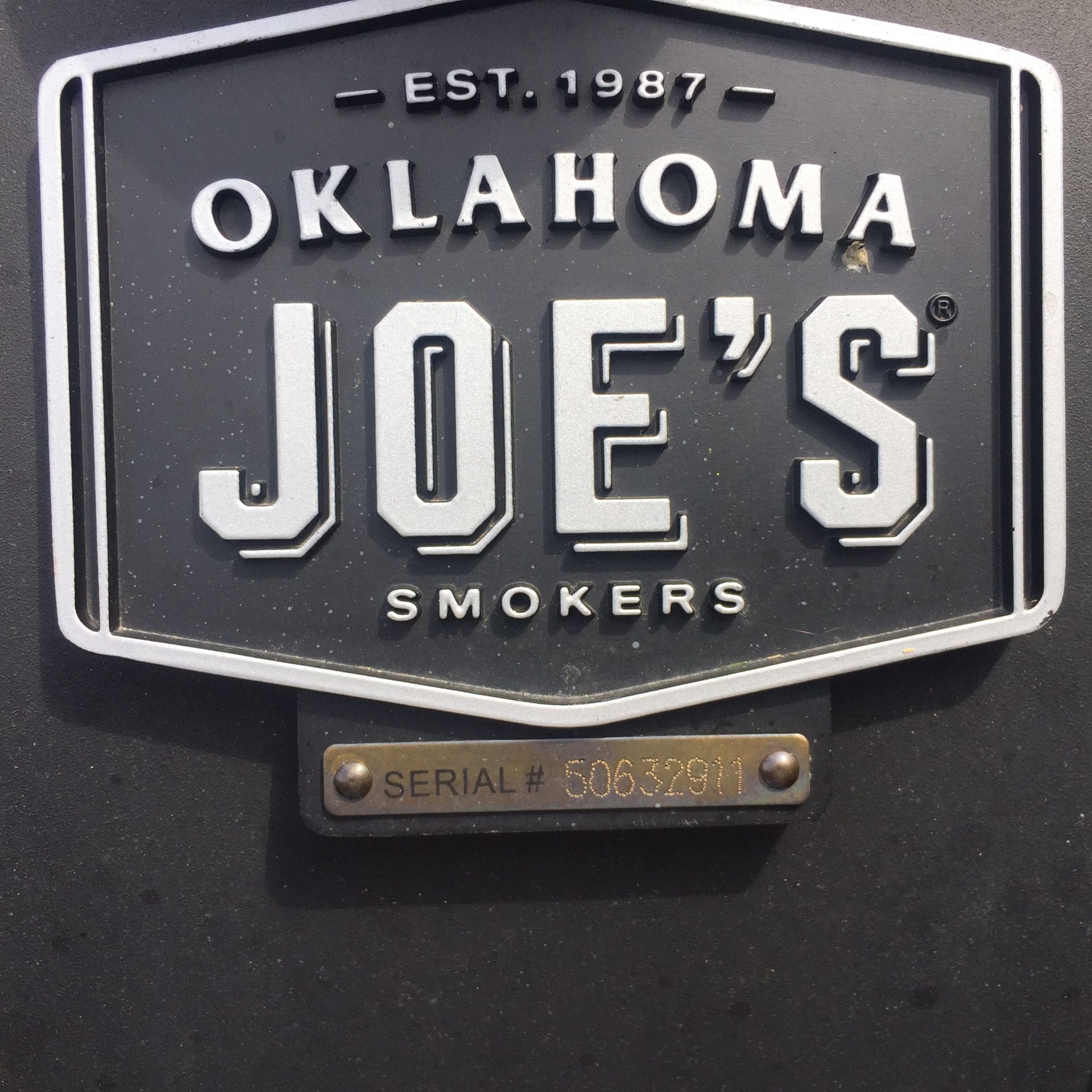 Oklahoma joe smoker/grill