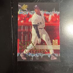 2000 SPx SPXcitement #XC13 Frank Thomas Baseball Card