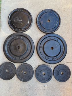 Standard weight set 190 lbs + bar