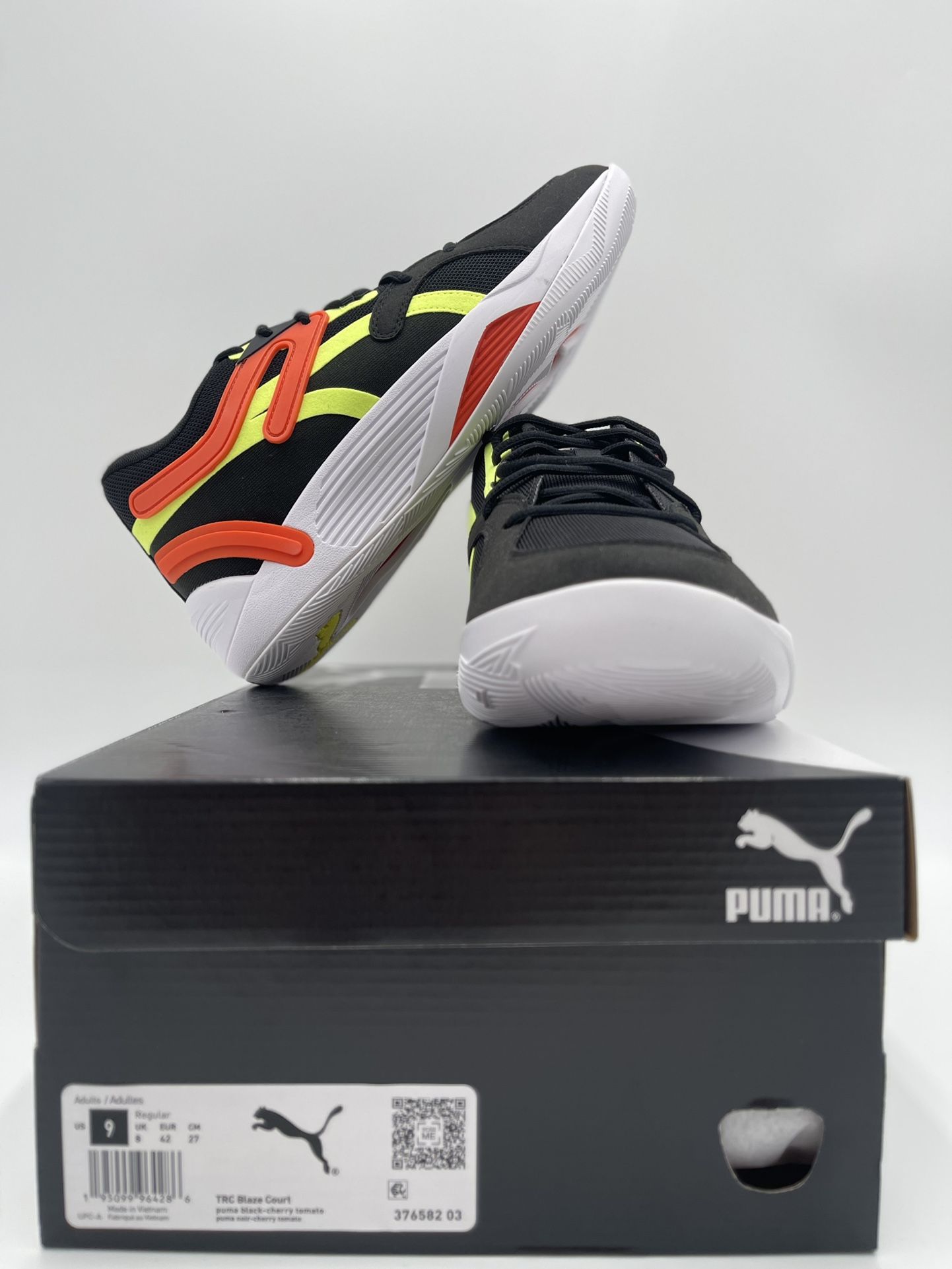 Puma TRC Blaze Court “Black Cherry Tomato" Basketball Shoes