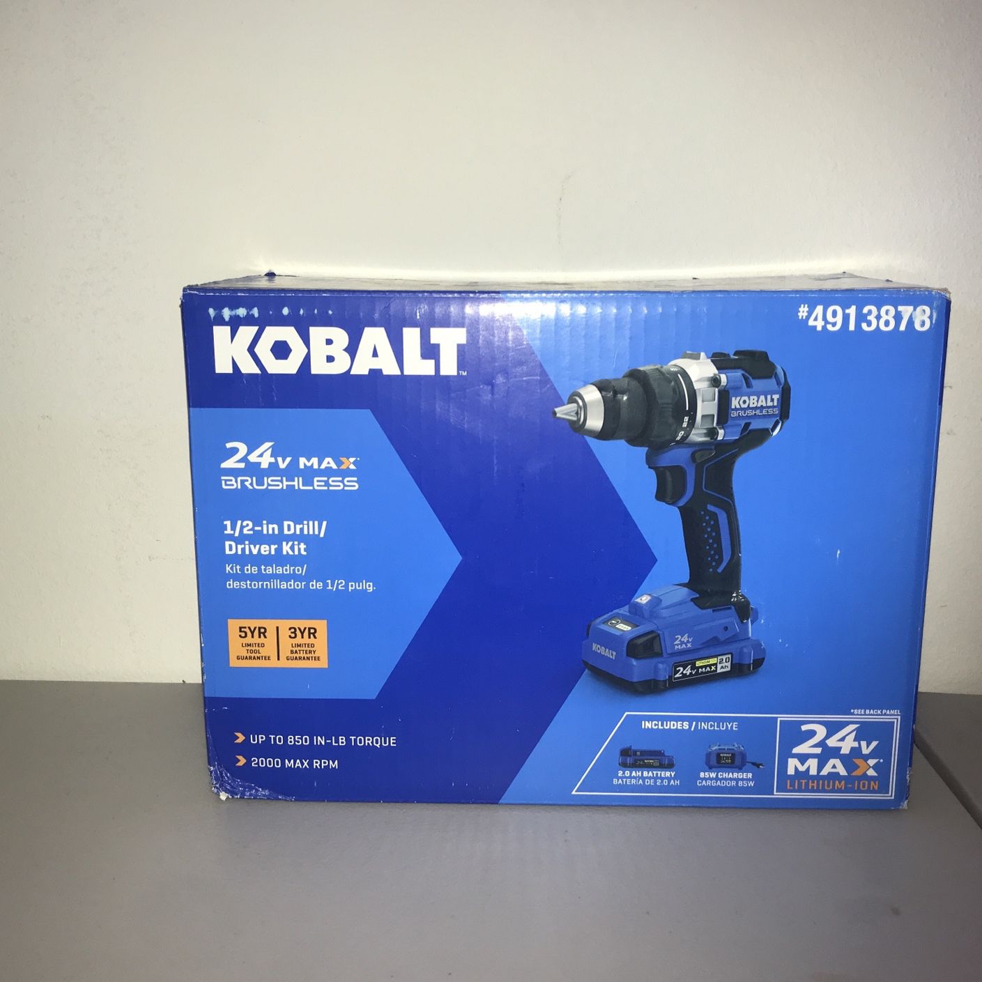 Kobalt 24v Max Brushless 1/2 In Drill/Driver Kit M