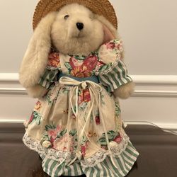 Stuffed Bunny On Stand 