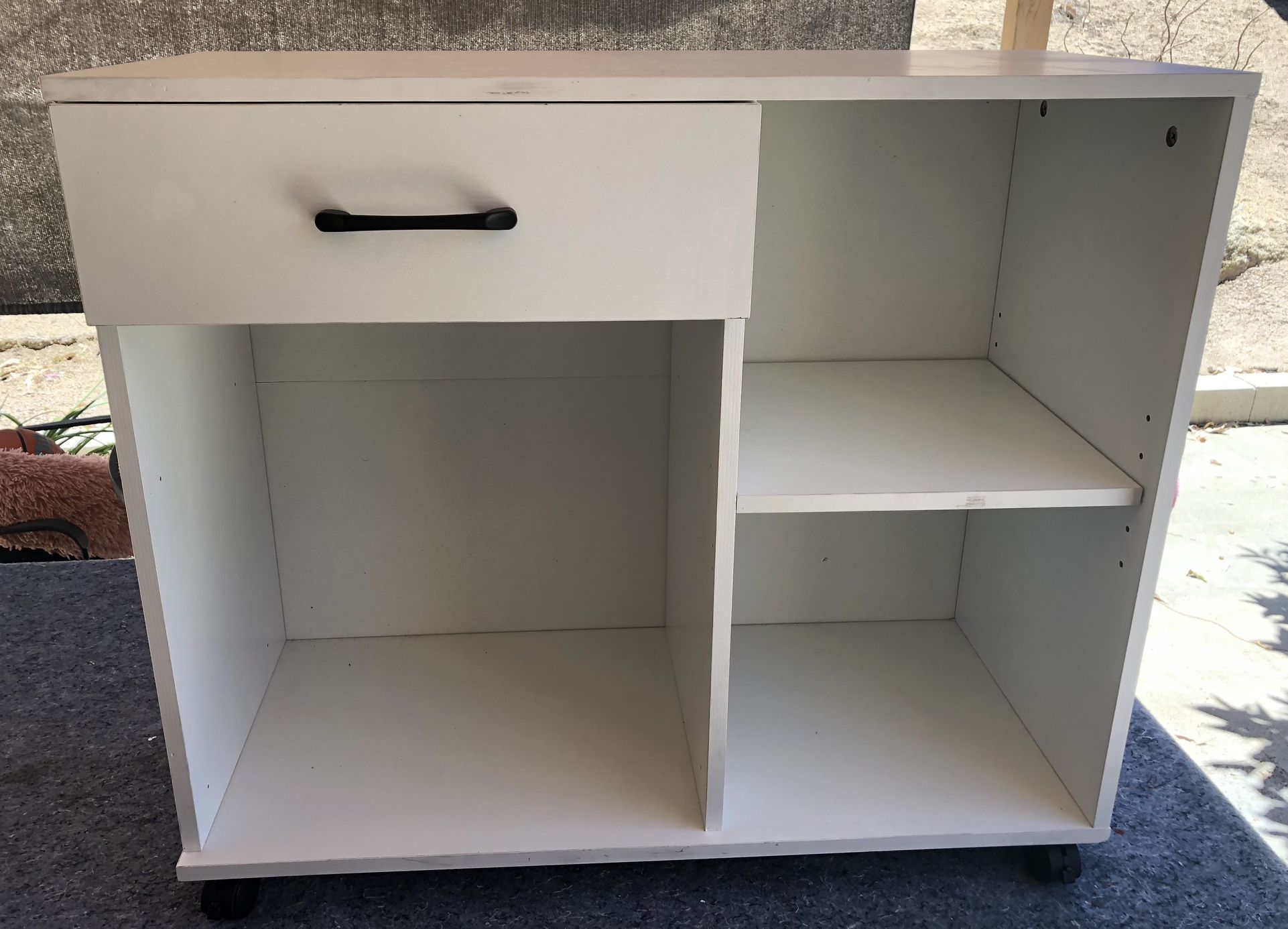 Small White Storage Cabinet/Printer Stand