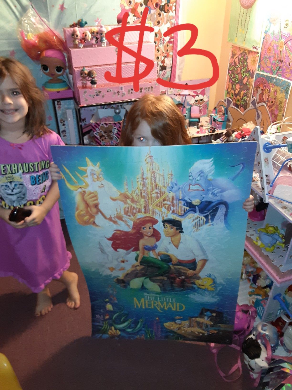 Ariel little mermaid puzzle poster