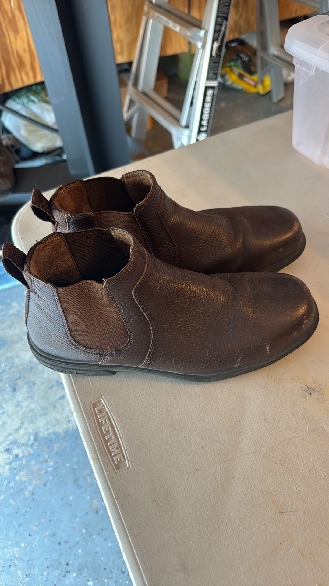 Florsheim Steel Toe Boots Size 8 Men