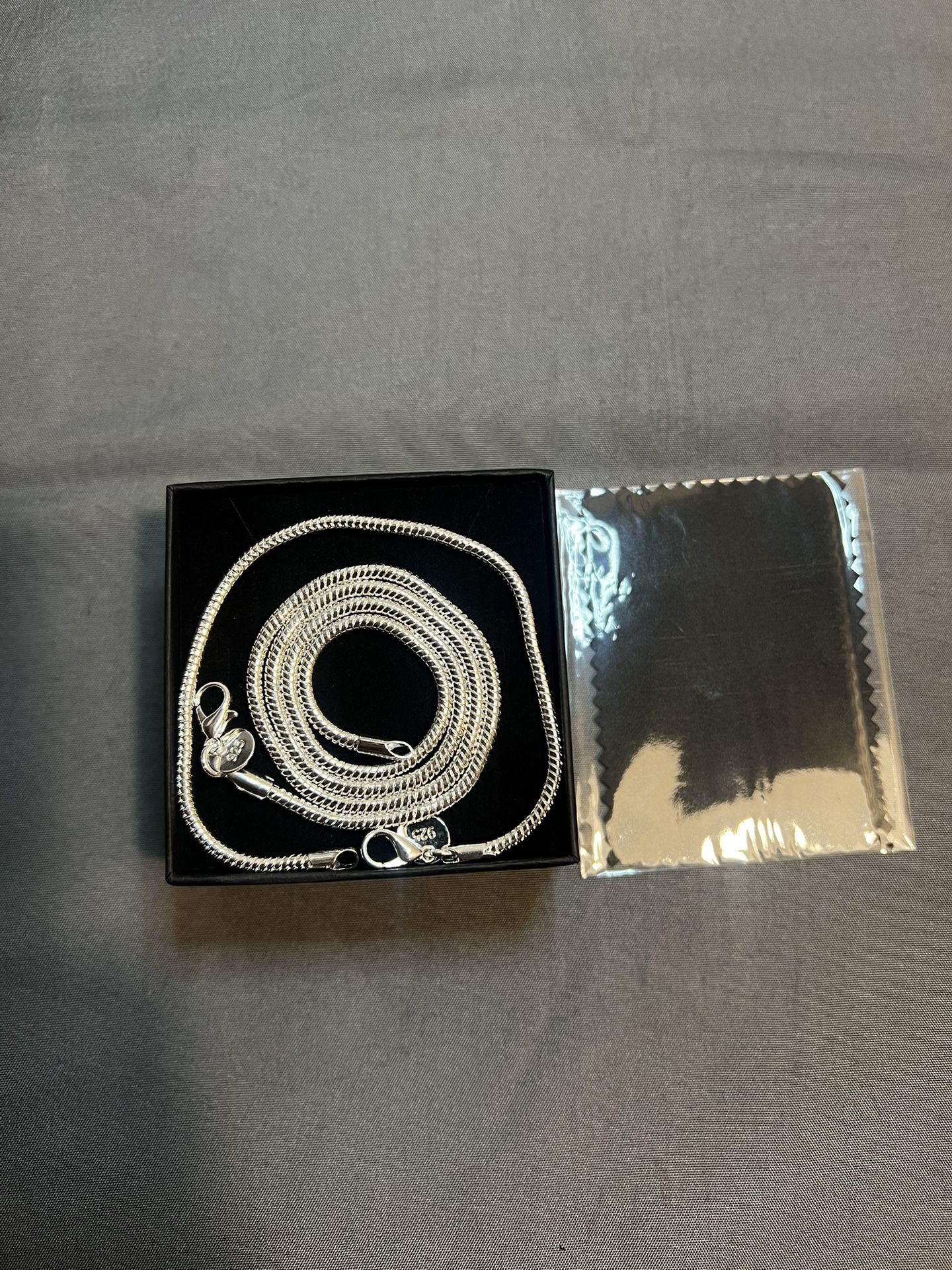 .925 Silver Chain And Bracelet