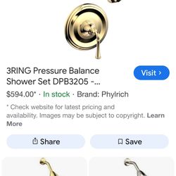 3 Piece Moen Brass 