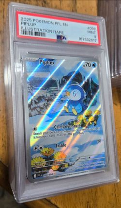 PSA 9 Piplup Illustration Rare 098/094 Pokemon PFL 2025