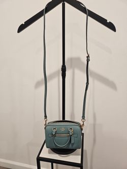 Authentic Coach Mini Rowan Satchel ir Blue Leather (Model C9950)