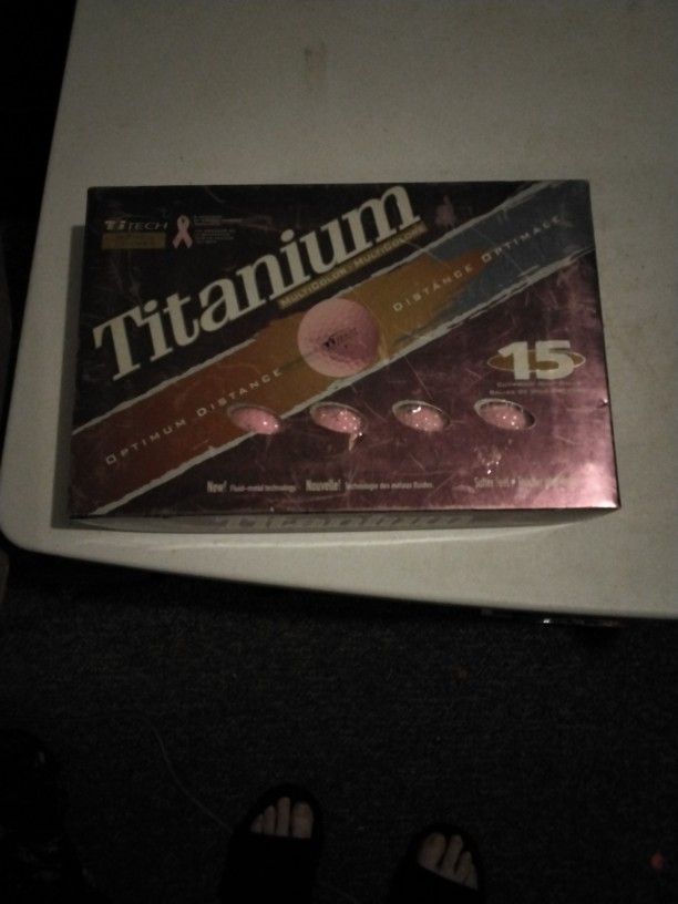 Titanium Optimum Distance Multicolor Golf Balls Nib