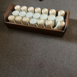 Coffee Mugs With Wooden Boxes 