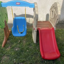 Kids Swing And Slide Set