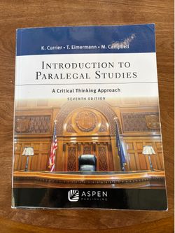 Introduction to Paralegal Studies 7th edition