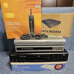 Vintage Electroncs Package. RCA, Memorex, Mintek, Motorola, ILO, Data Modem ⭐️As-Is⭐️