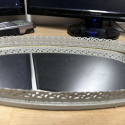 Vintage Mirror Tray For Perfumes