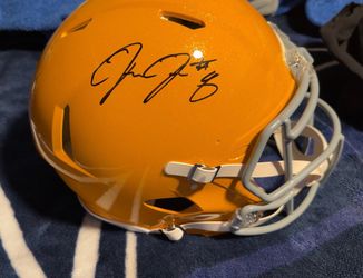 Josh Jacob’s Green Bay Packers Sign F/S Authentic Helmet. Autographed .