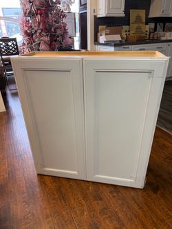 NEW KRAFTMAID PLYWOOD WHITE CABINET 36 WIDE 12 DEEP BY 36” HIGH