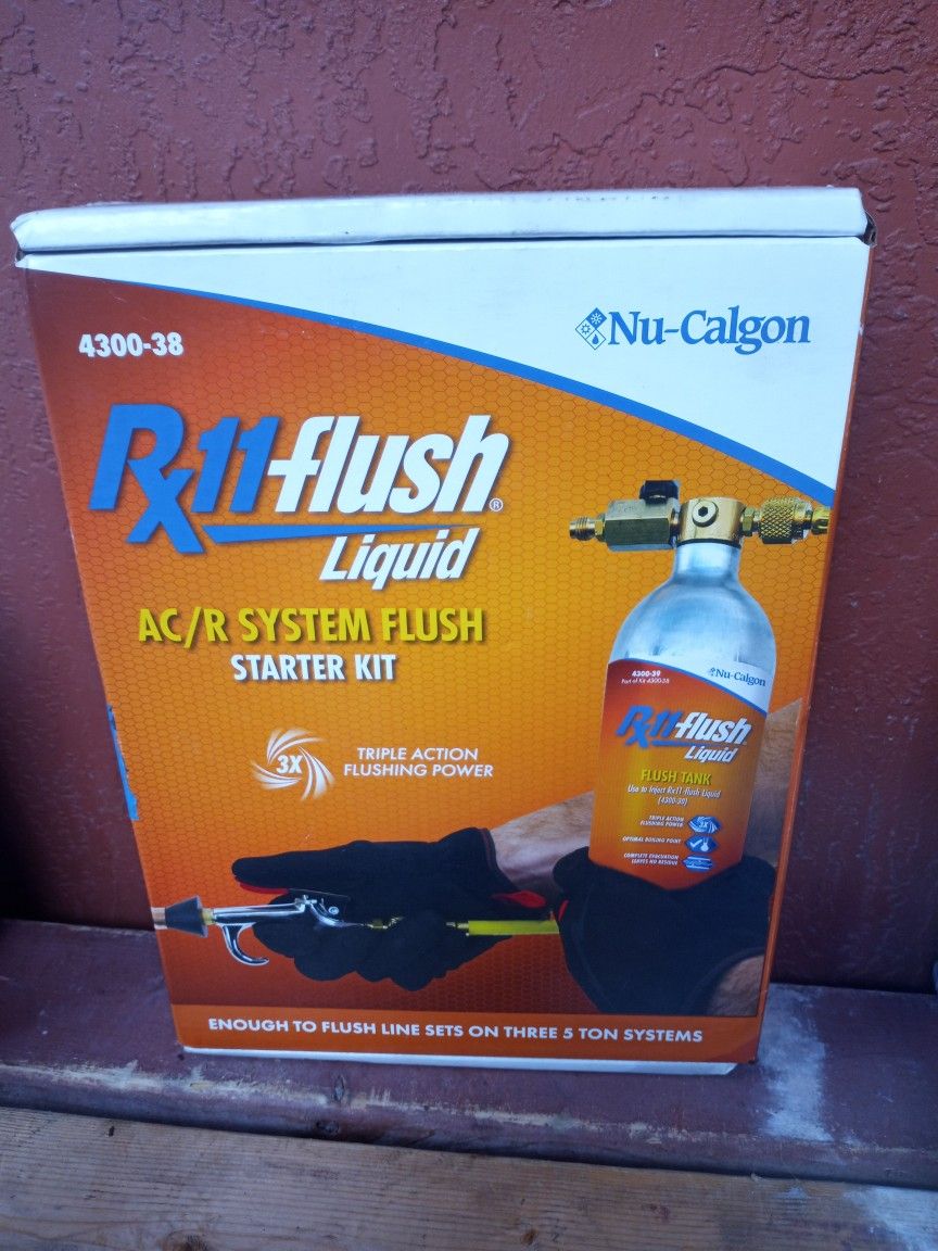 Nu-Calgon Rx11 Flush Liquid AC/R Starter Flush Kit