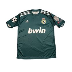 Adidas Real Madrid 2012/2013 Third Kit Green Retro Soccer Jersey with patches