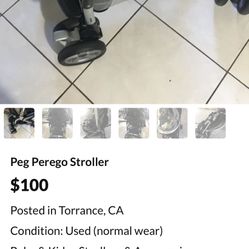 Peg Perego Stroller 