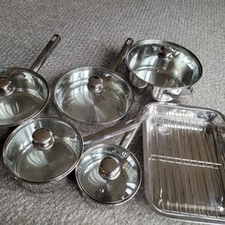 New Stainless Steel Cookware Set 