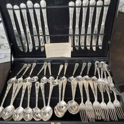 Wm Roger's Flatware Service Of 12