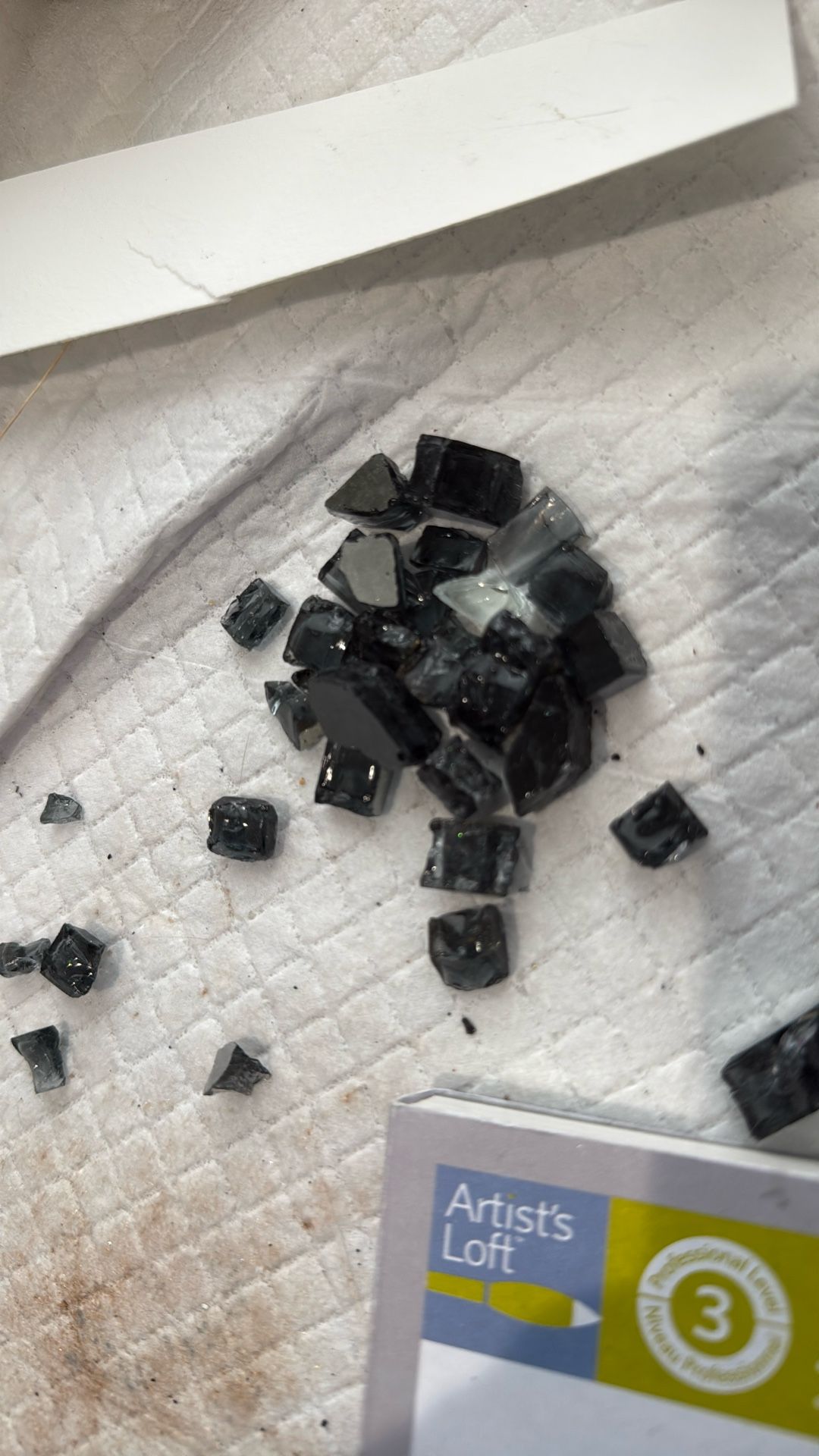 Fire Glass: Black Reflective