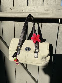 Coach White Hamilton shoulder purse