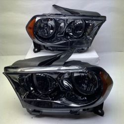 11-13 Dodge Durango Headlights Luces Micas Calaveras Faros Faroles Focos Headlamps 