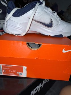 New Nike Size 8 Men’s White Midnight Navy