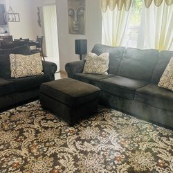 Sofa, loveseat and ottoman Set From Ashley Furniture 