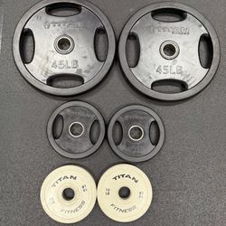 Titan Fitness Weight Plates. 