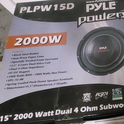 Speaker Subwoofers 15in 2000w