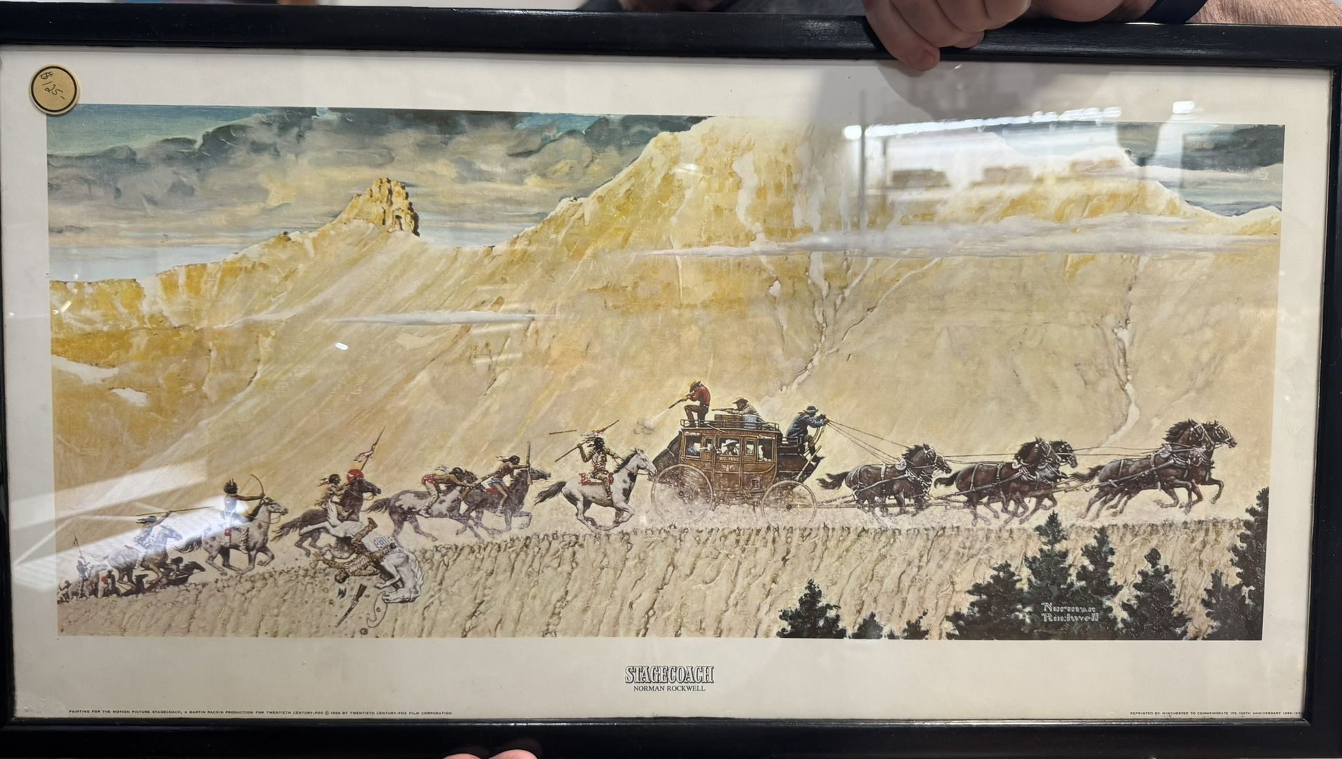 Norman Rockwell Painting Stagecoach