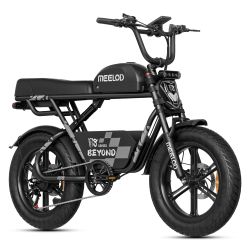 Meelod M8 1200W Fat Tire Ebike With Extended Double Seat & Storage Basket
