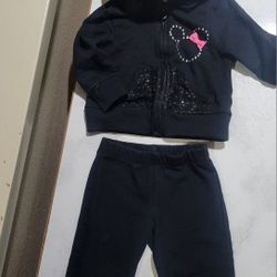 Disney Minnie Mouse Baby Girl Sweater Hoodie, Sweatpants 