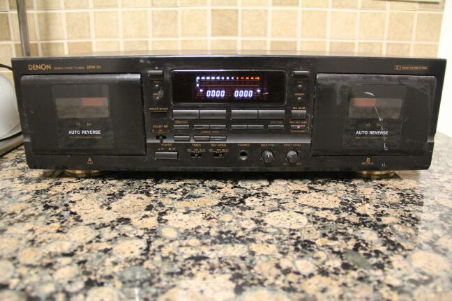 JVC Denon DRW-50 Dual Auto-Reverse Cassette Deck Player Recorder HX-Pr