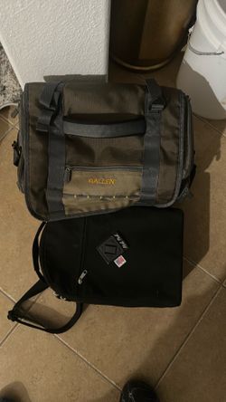 Tackle box with gear.